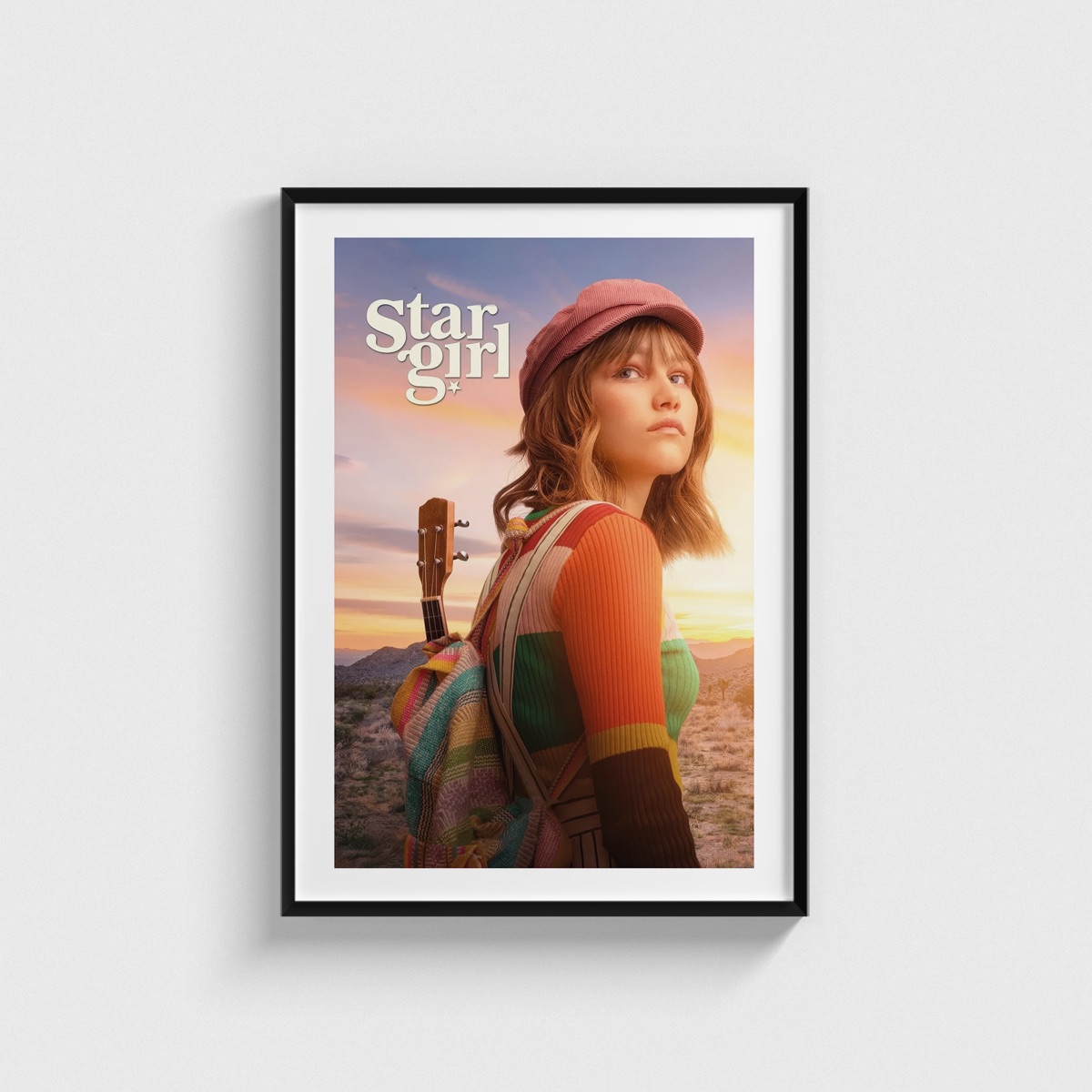 Stargirl film posteri, siyah çerçeveli tablo