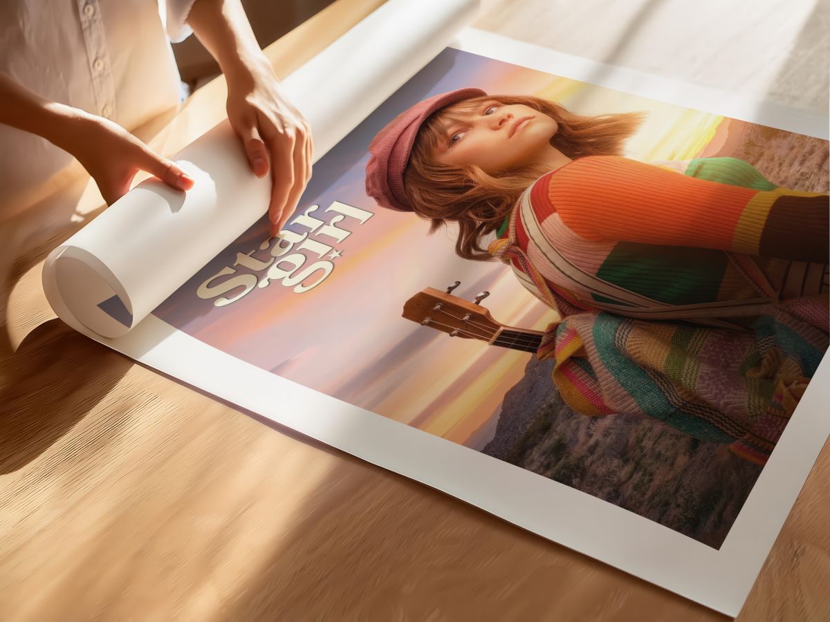 Stargirl (2020) Film Posteri, rulo yapılmış çerçevesiz poster