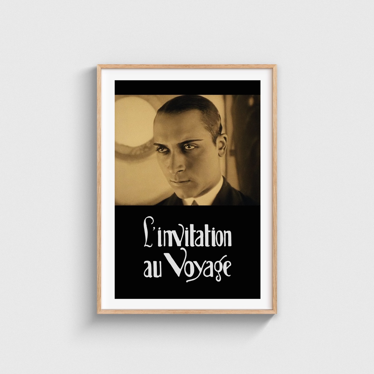 Invitation to a Journey film posteri, ahşap çerçeveli tablo