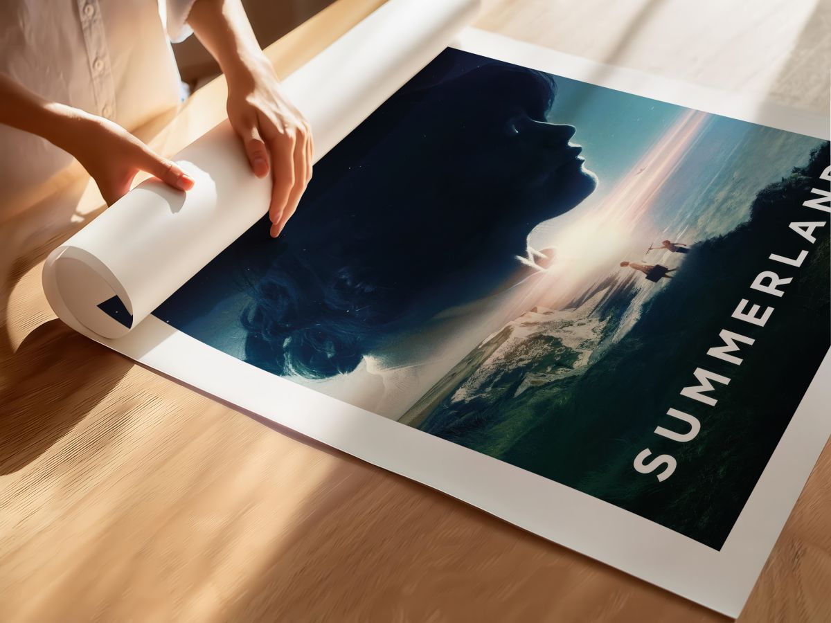 Summerland (2020) Film Posteri, rulo yapılmış çerçevesiz poster