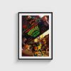 Teenage Mutant Ninja Turtles Mutant Mayhem film posteri, siyah çerçeveli tablo