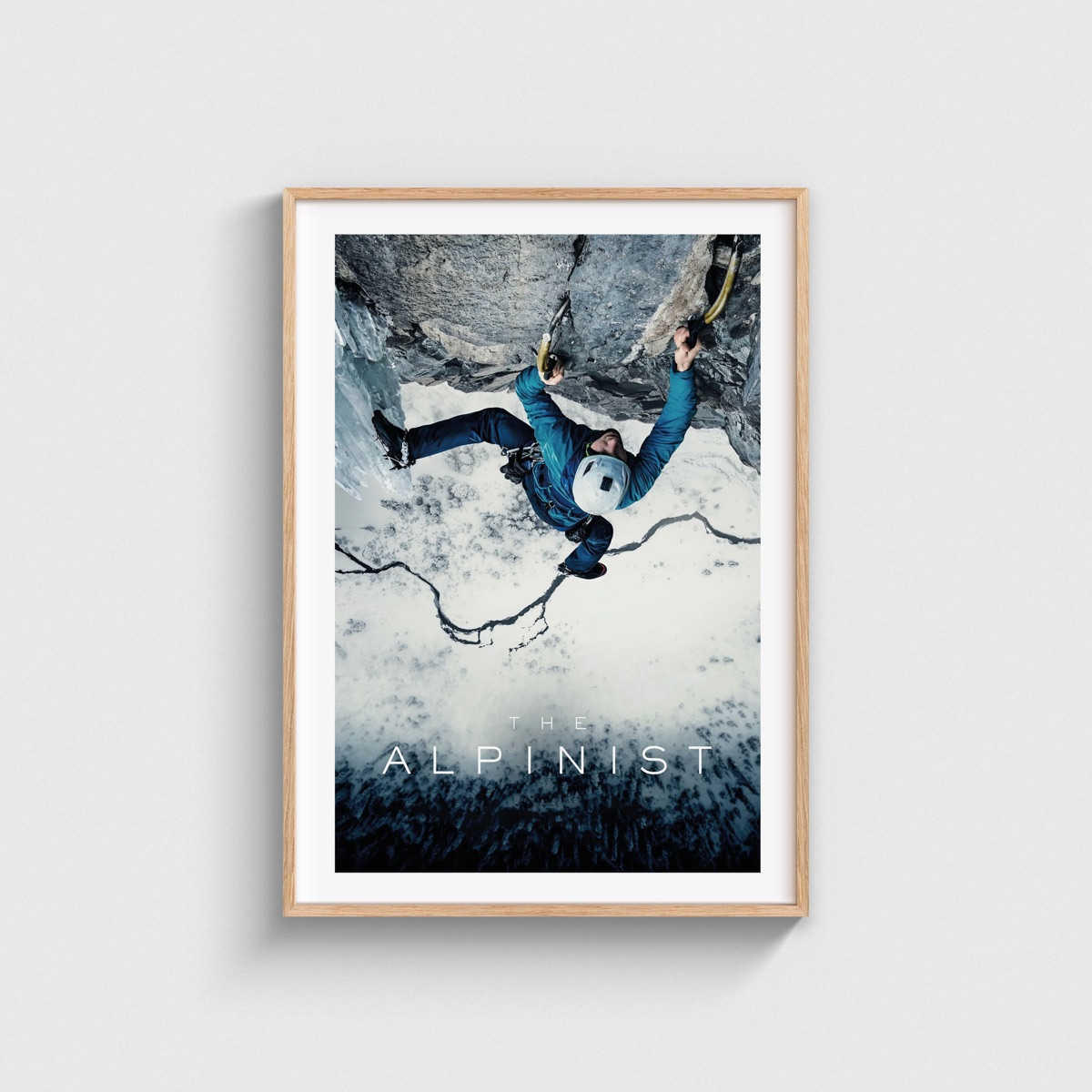 The Alpinist film posteri, ahşap çerçeveli tablo