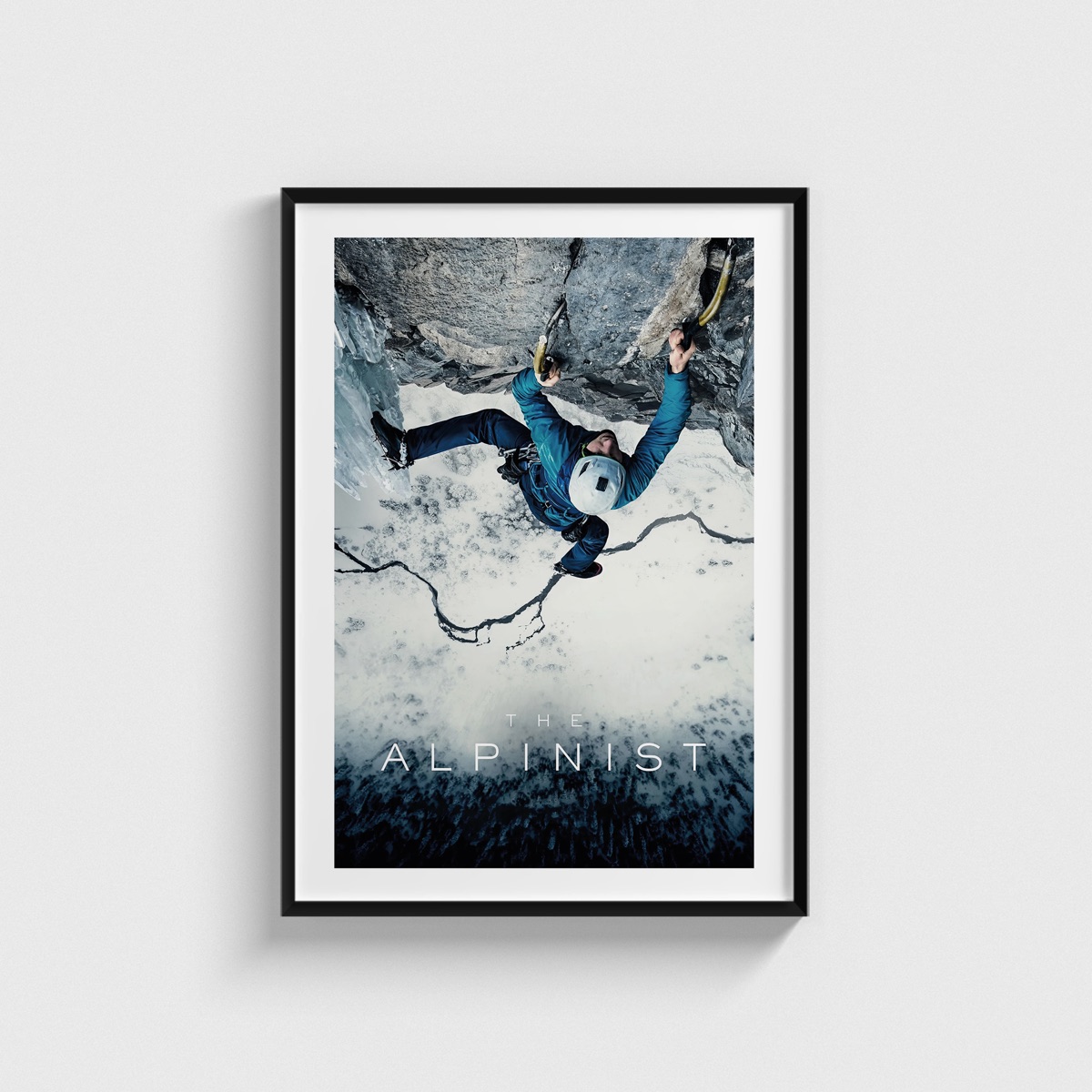 The Alpinist film posteri, siyah çerçeveli tablo