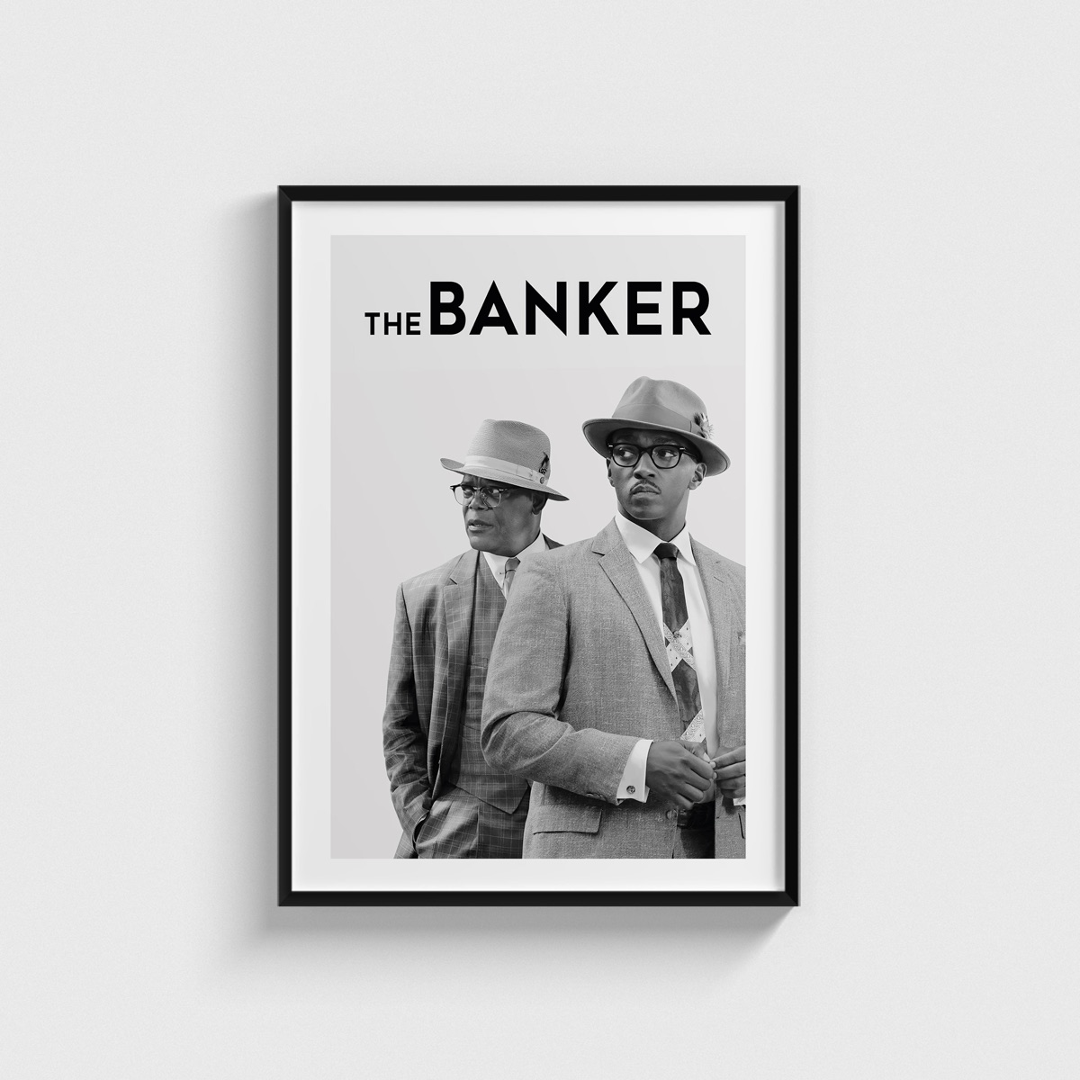 The Banker film posteri, siyah çerçeveli tablo