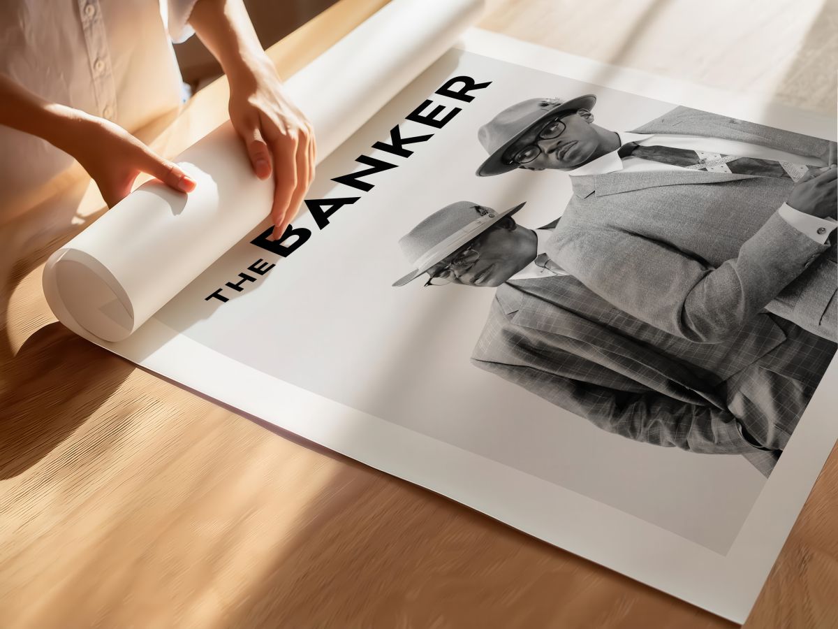 The Banker (2020) Film Posteri, rulo yapılmış çerçevesiz poster
