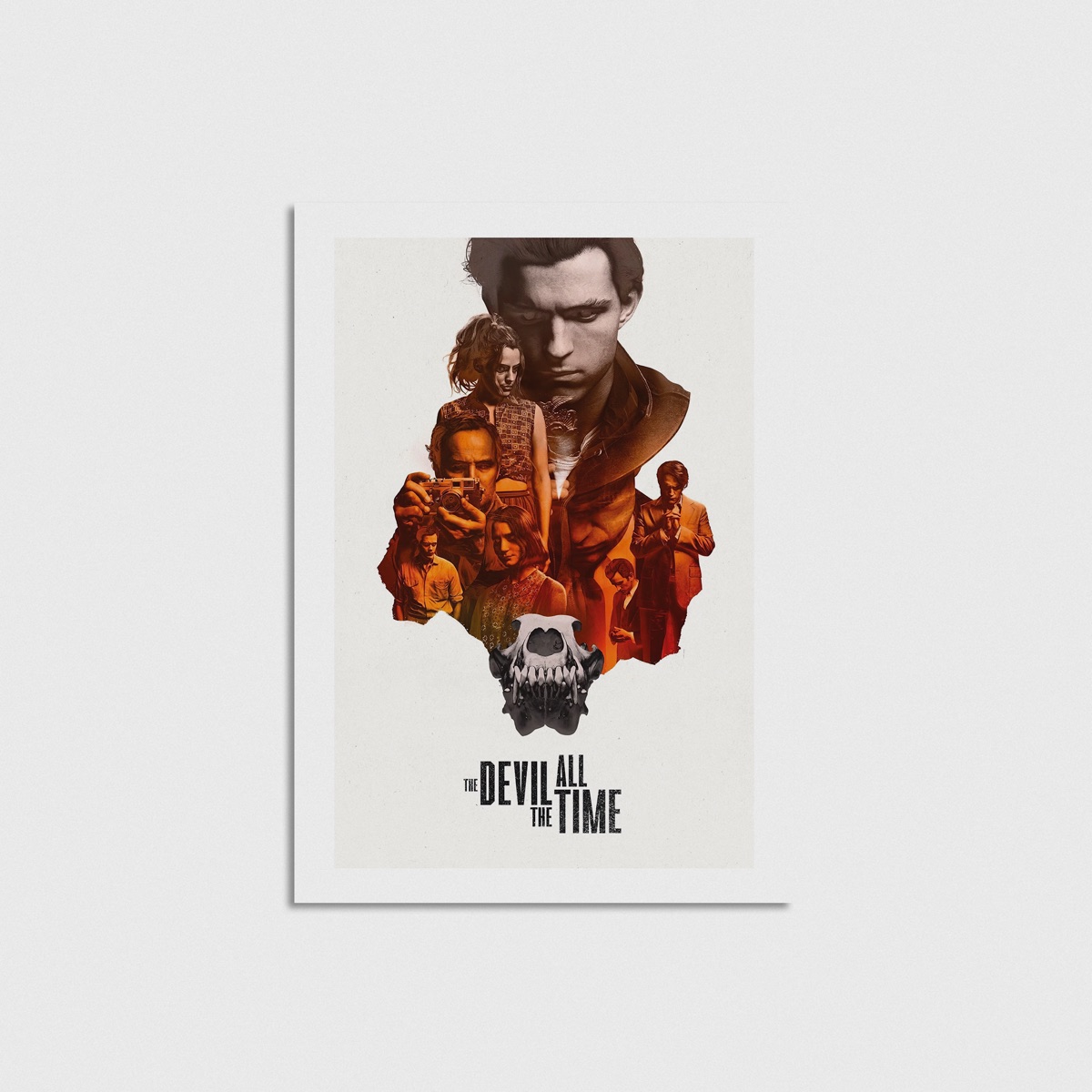 The Devil All the Time film posteri, çerçevesiz poster