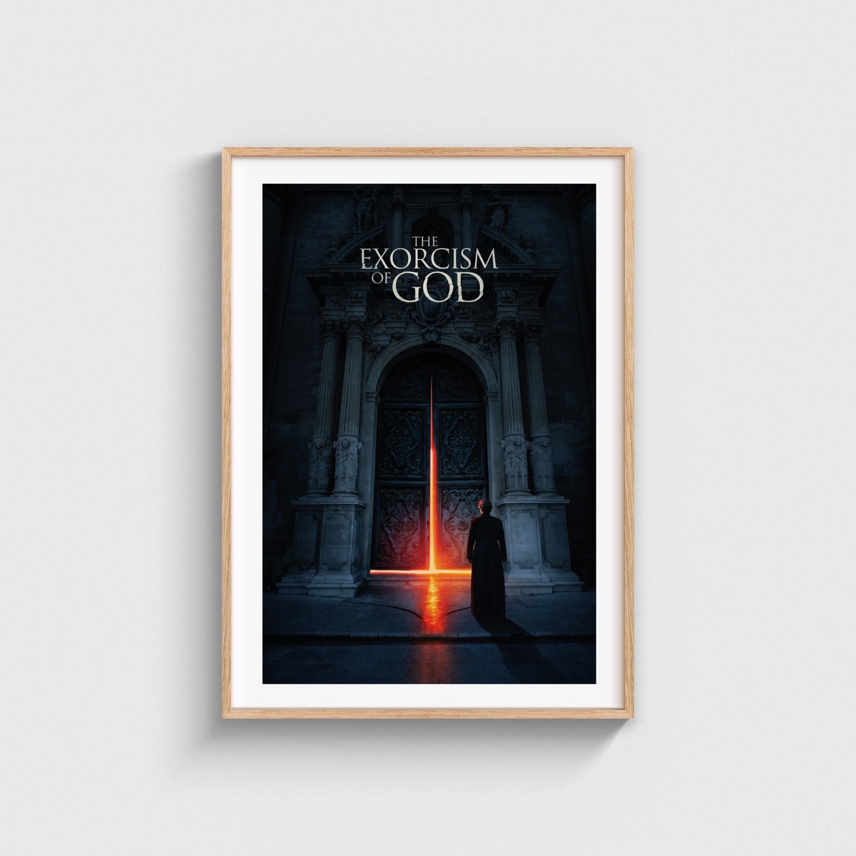 The Exorcism of God film posteri, ahşap çerçeveli tablo