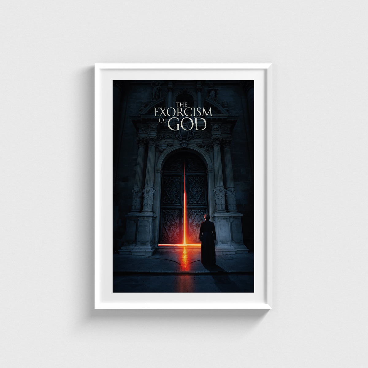 The Exorcism of God film posteri, beyaz çerçeveli tablo