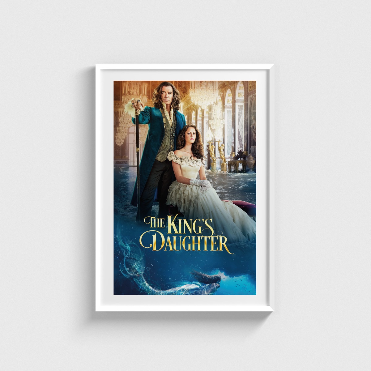 The King's Daughter film posteri, beyaz çerçeveli tablo