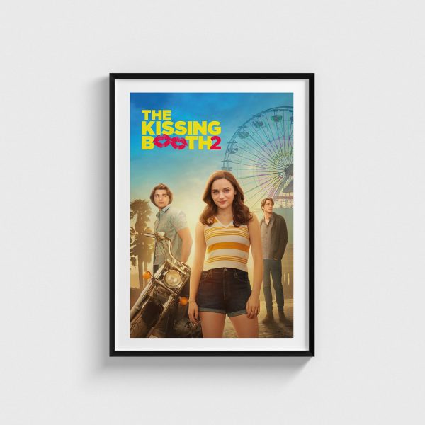 The Kissing Booth 2 film posteri, siyah çerçeveli tablo