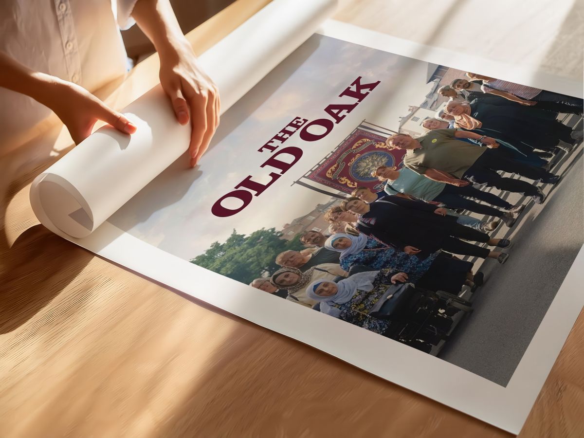 The Old Oak (2023) Film Posteri, rulo yapılmış çerçevesiz poster