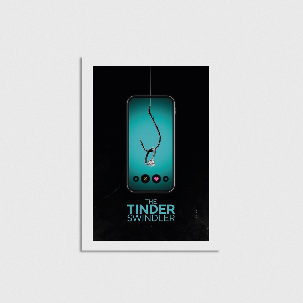 The Tinder Swindler film posteri, çerçevesiz poster