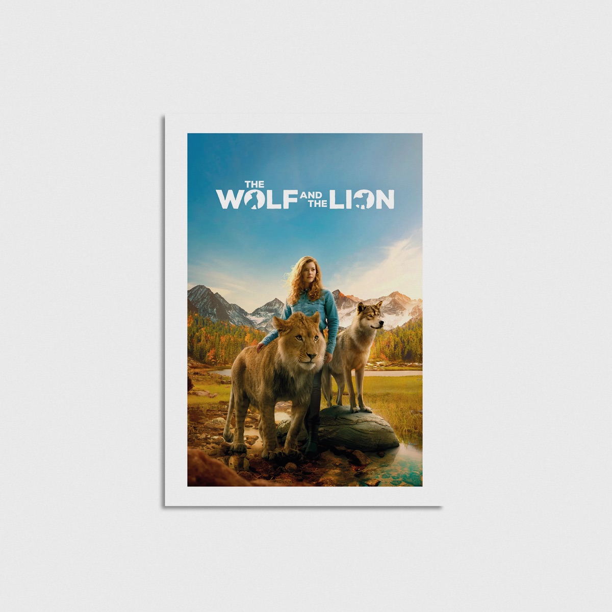 The Wolf and the Lion film posteri, çerçevesiz poster