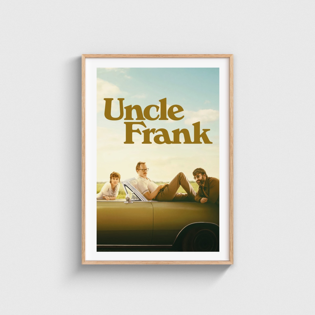 Uncle Frank film posteri, ahşap çerçeveli tablo