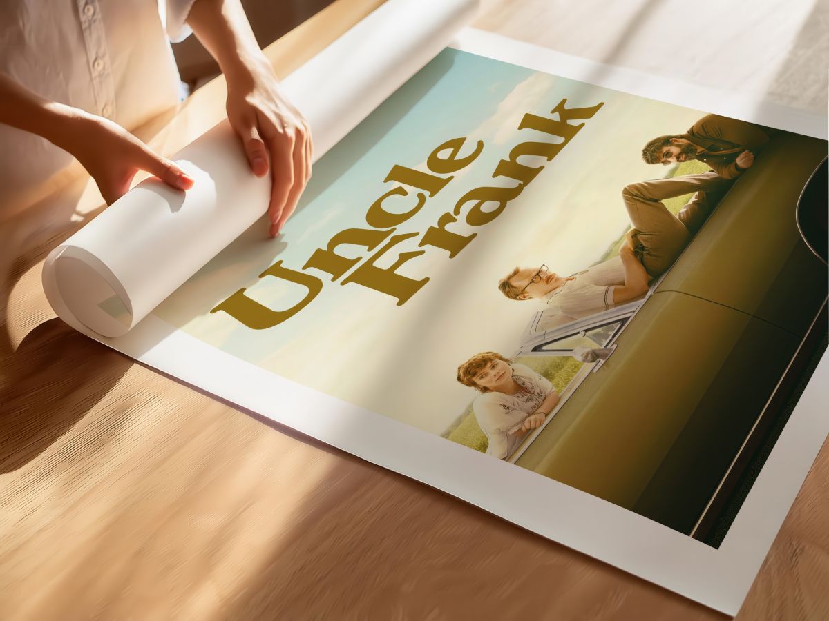 Uncle Frank (2020) Film Posteri, rulo yapılmış çerçevesiz poster