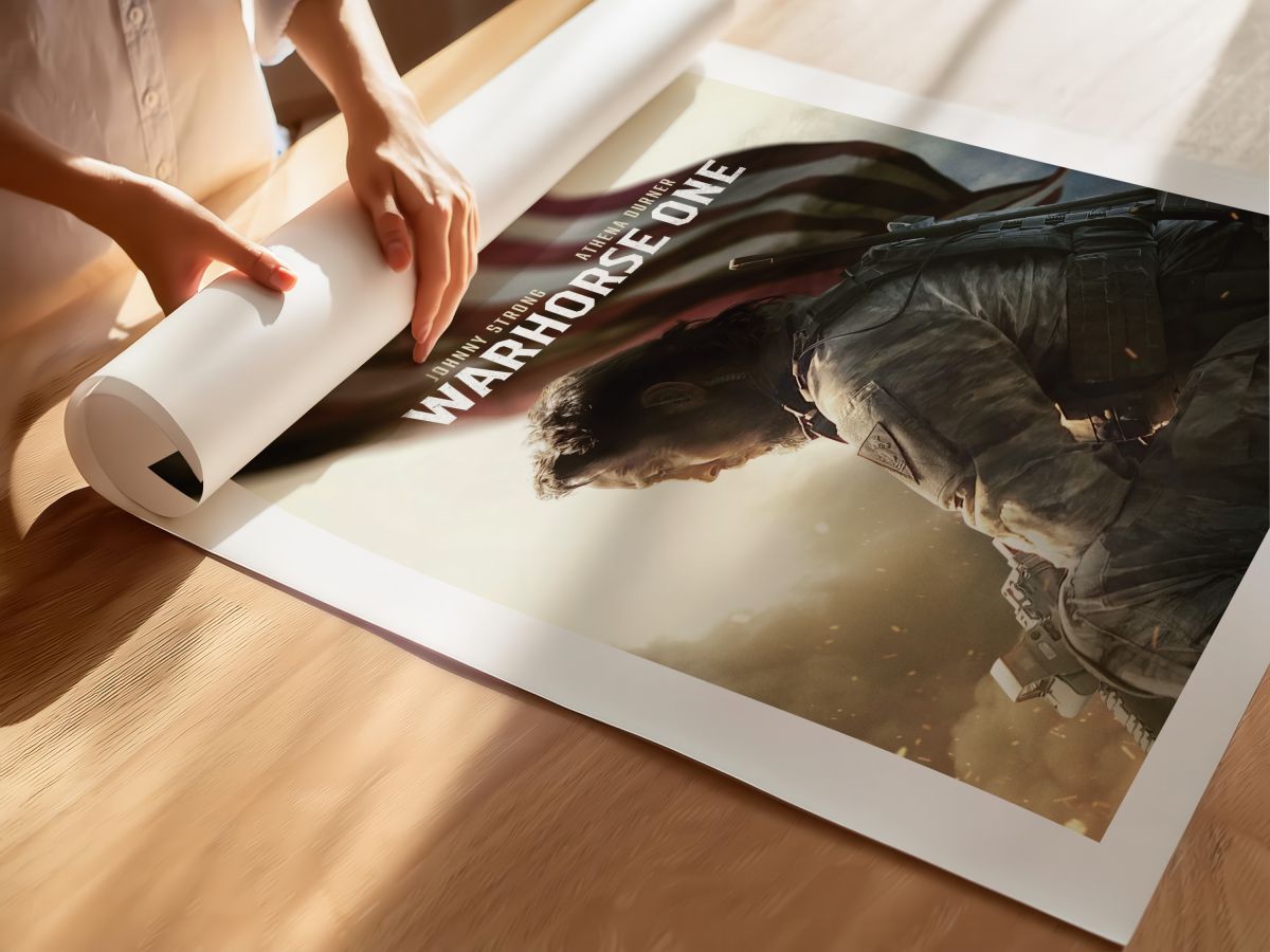 Warhorse One (2023) Film Posteri, rulo yapılmış çerçevesiz poster