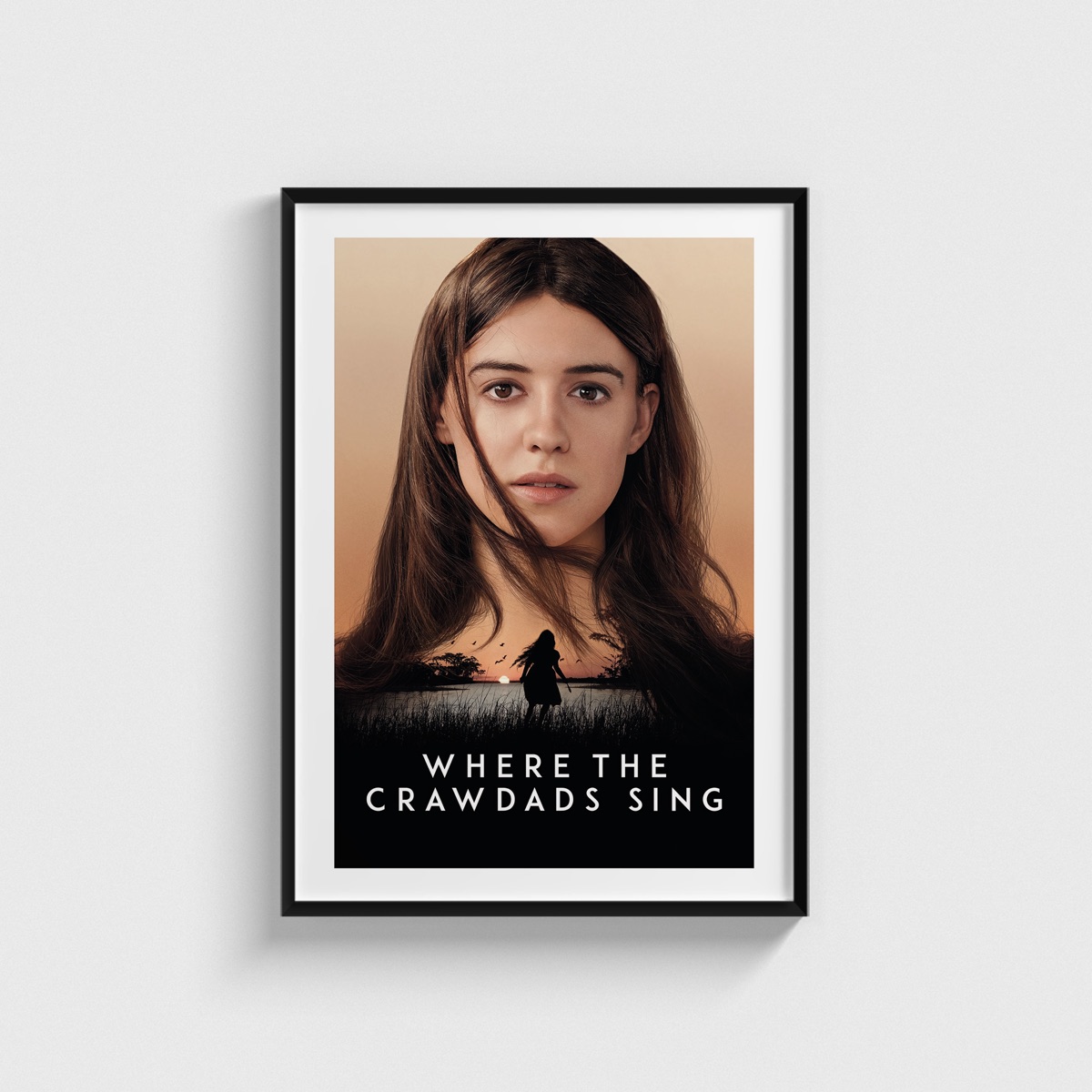 Where the Crawdads Sing film posteri, siyah çerçeveli tablo