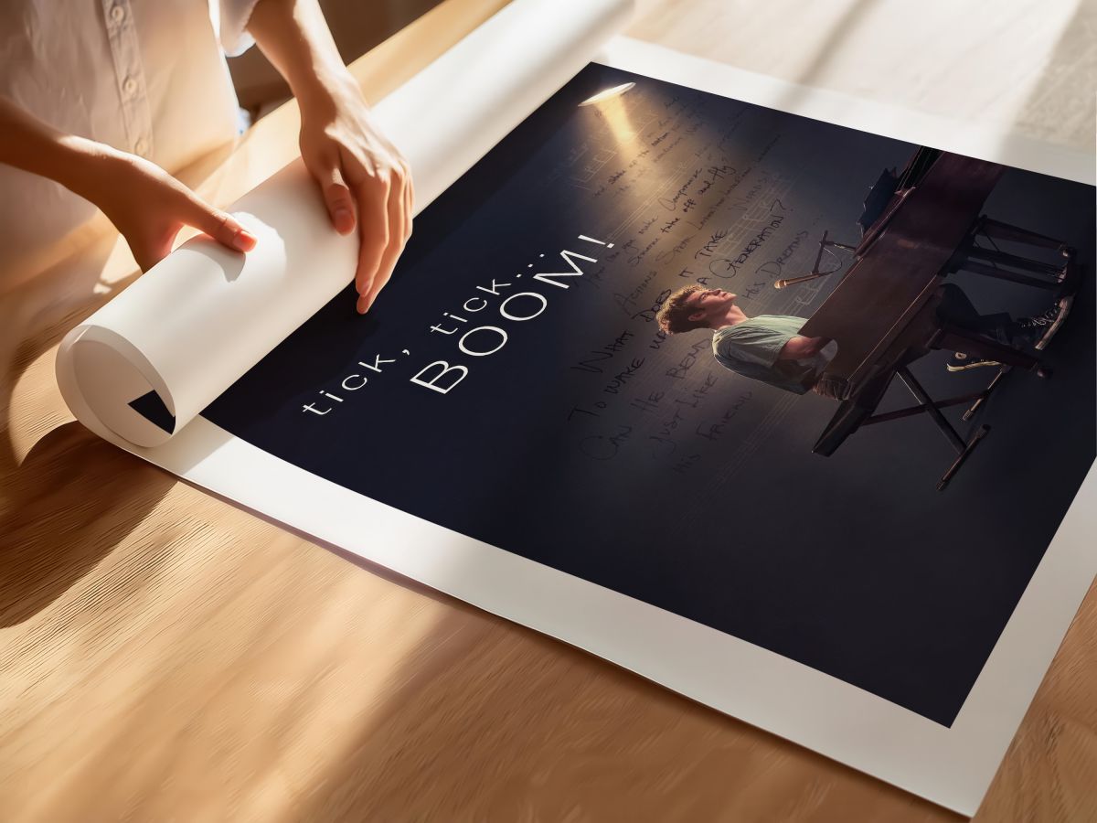 Tick, Tick… Boom! (2021) Film Posteri, rulo yapılmış çerçevesiz poster