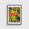 Spies film posteri, siyah çerçeveli tablo