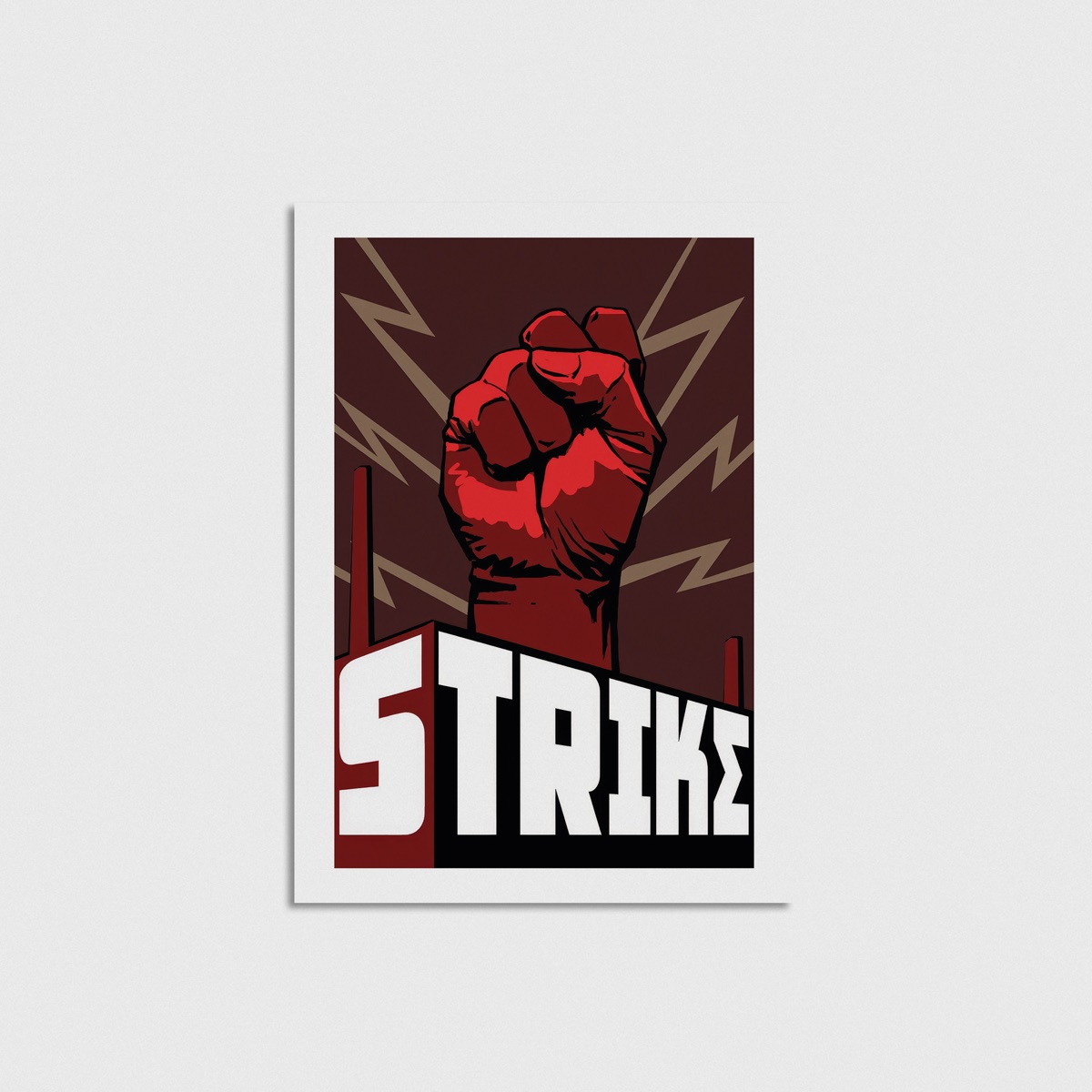Strike film posteri, çerçevesiz poster