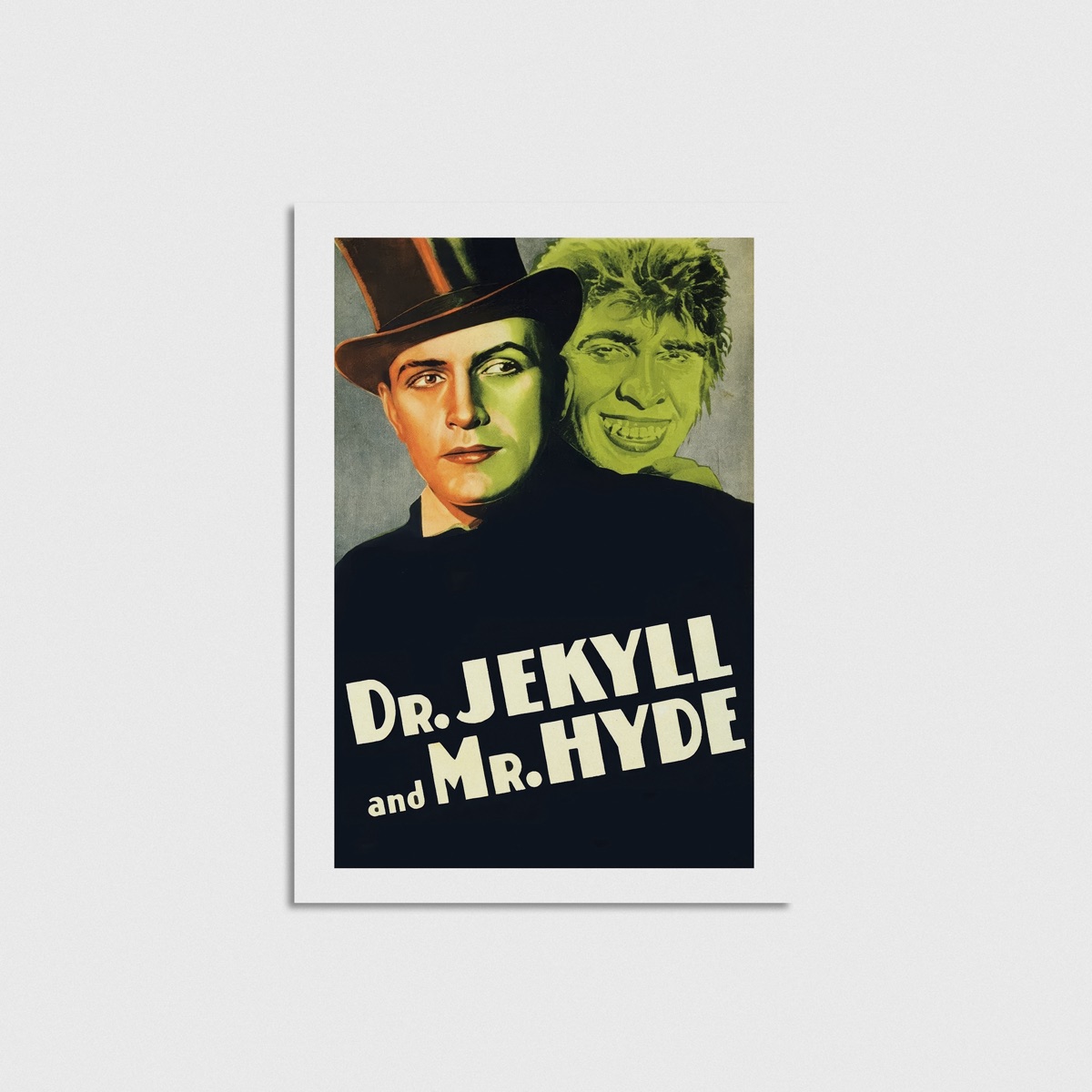 Dr. Jekyll and Mr. Hyde film posteri, çerçevesiz poster