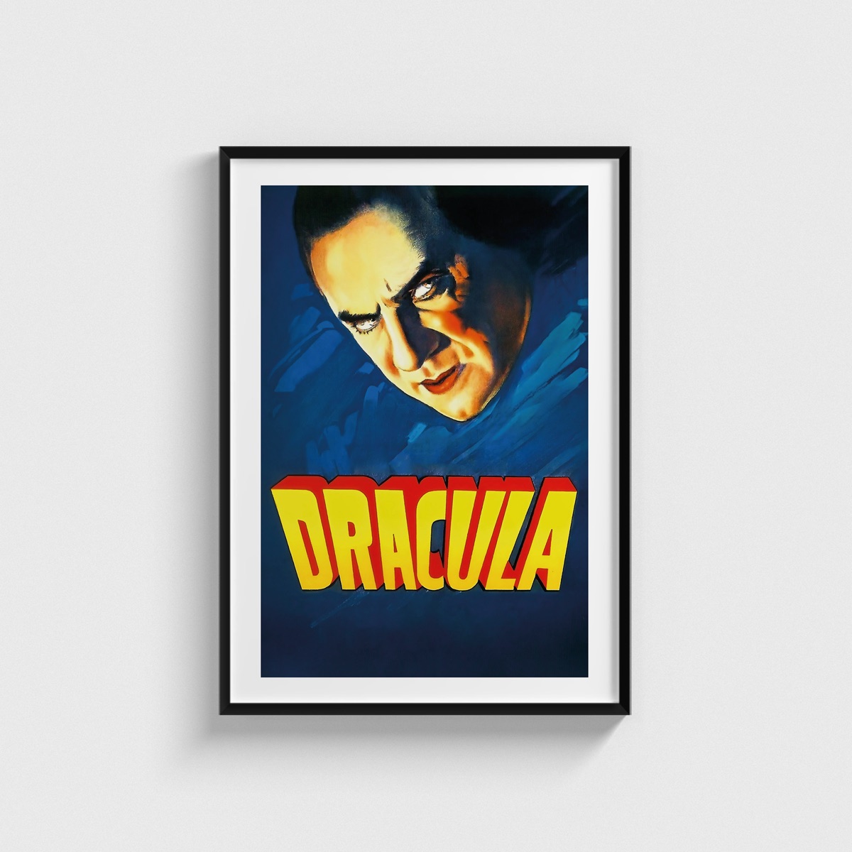 Dracula (1931) film posteri, siyah çerçeveli tablo