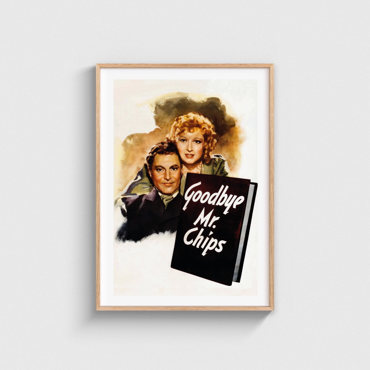 Goodbye, Mr. Chips film posteri, ahşap çerçeveli tablo