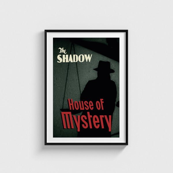 House of Mystery film posteri, siyah çerçeveli tablo