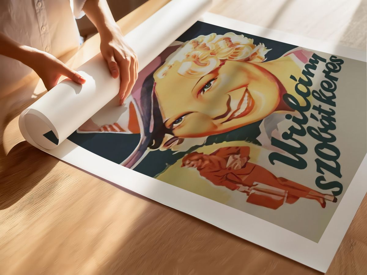 Lady Seeks a Room (1937) Film Posteri, rulo yapılmış çerçevesiz poster