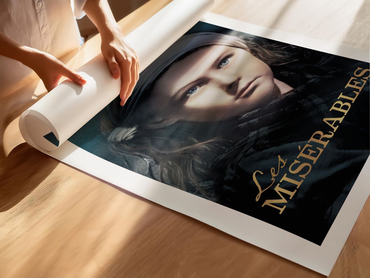 Les Misérables (1935) Film Posteri, rulo yapılmış çerçevesiz poster