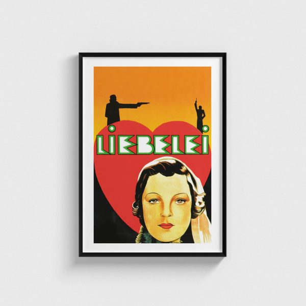 Liebelei film posteri, siyah çerçeveli tablo