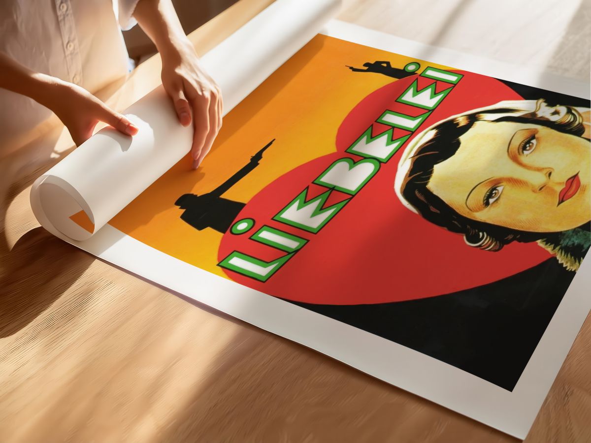 Liebelei (1933) Film Posteri, rulo yapılmış çerçevesiz poster