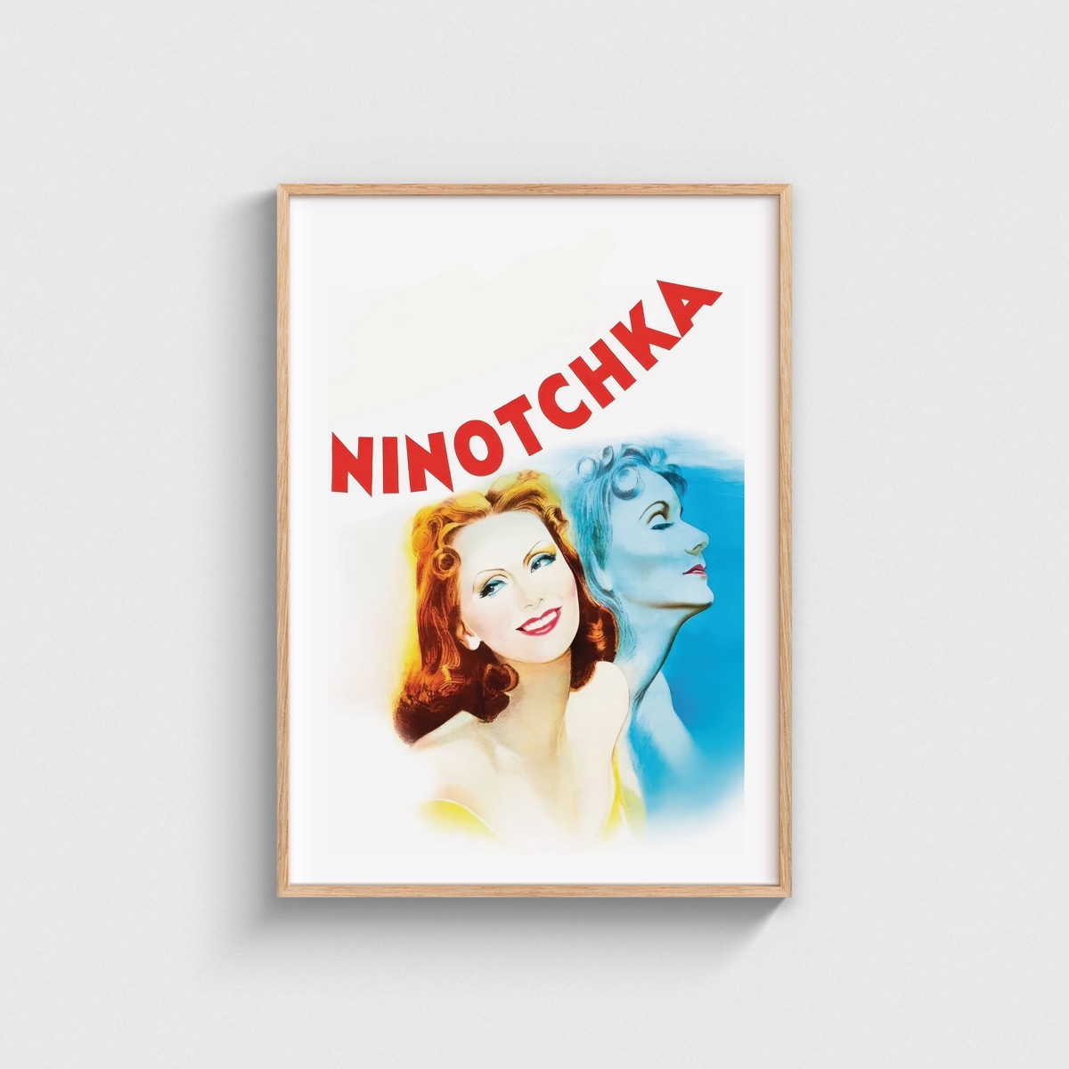 Ninotchka film posteri, ahşap çerçeveli tablo