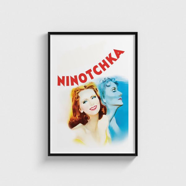 Ninotchka film posteri, siyah çerçeveli tablo