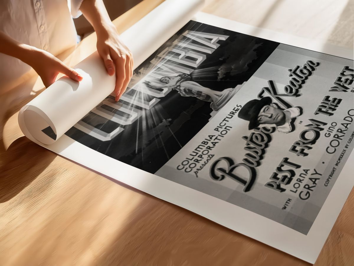 Pest from the West (1939) Film Posteri, rulo yapılmış çerçevesiz poster
