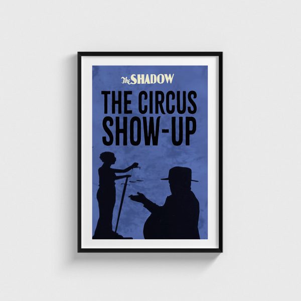 The Circus Show-Up film posteri, siyah çerçeveli tablo