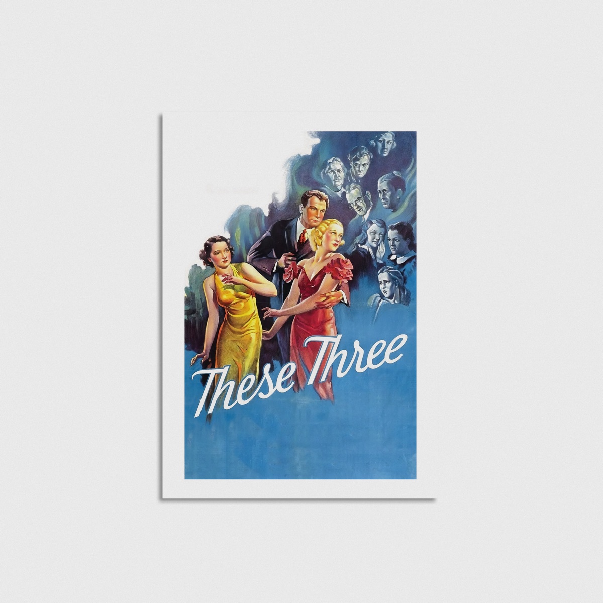 These Three film posteri, çerçevesiz poster