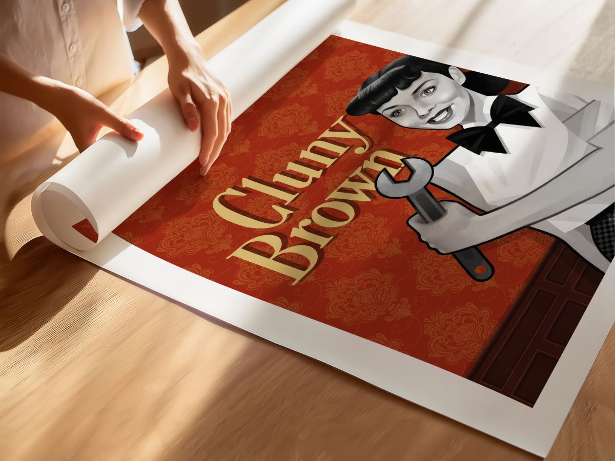 Cluny Brown (1946) Film Posteri, rulo yapılmış çerçevesiz poster