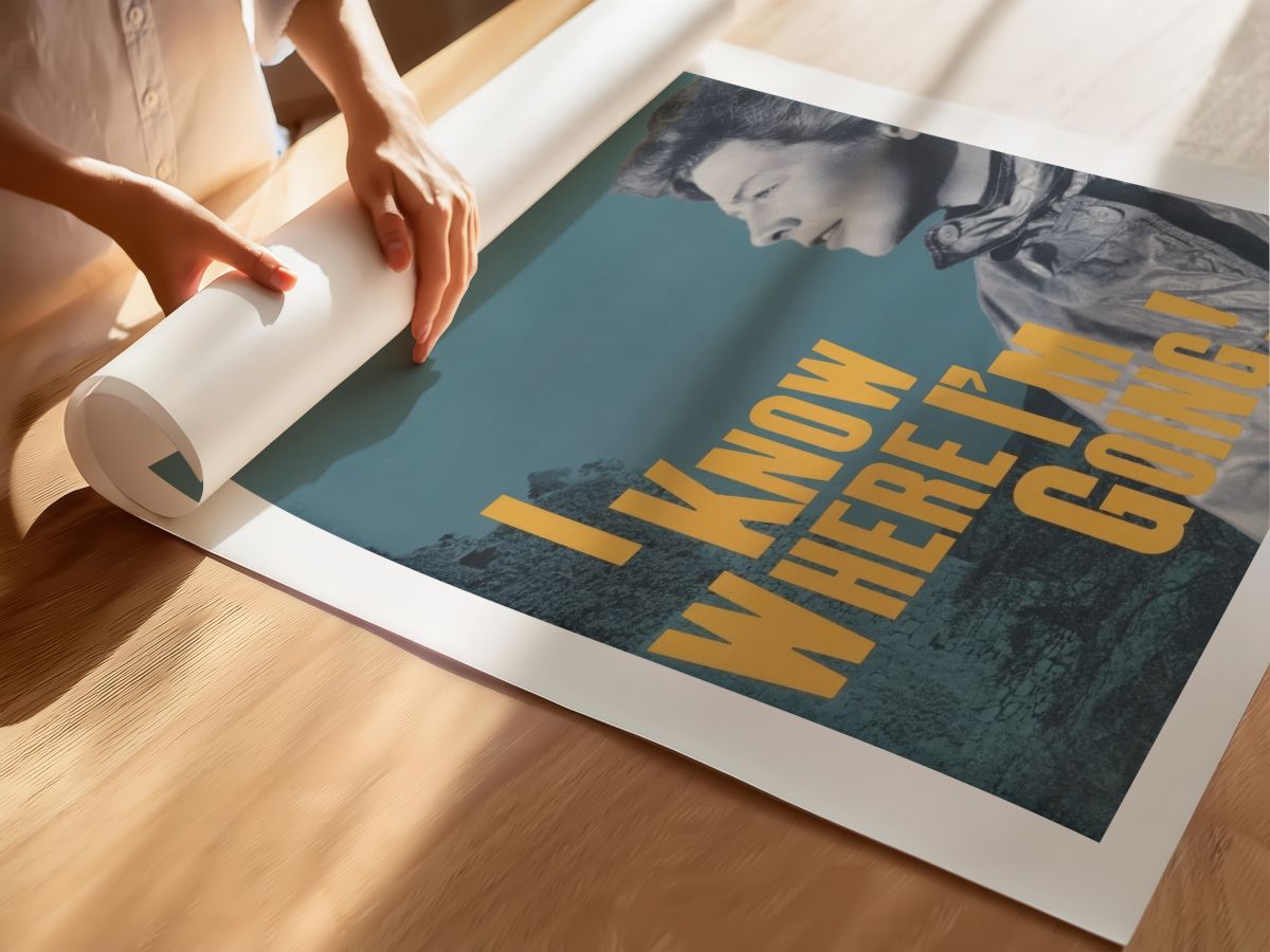 I Know Where I’m Going! (1945) Film Posteri, rulo yapılmış çerçevesiz poster