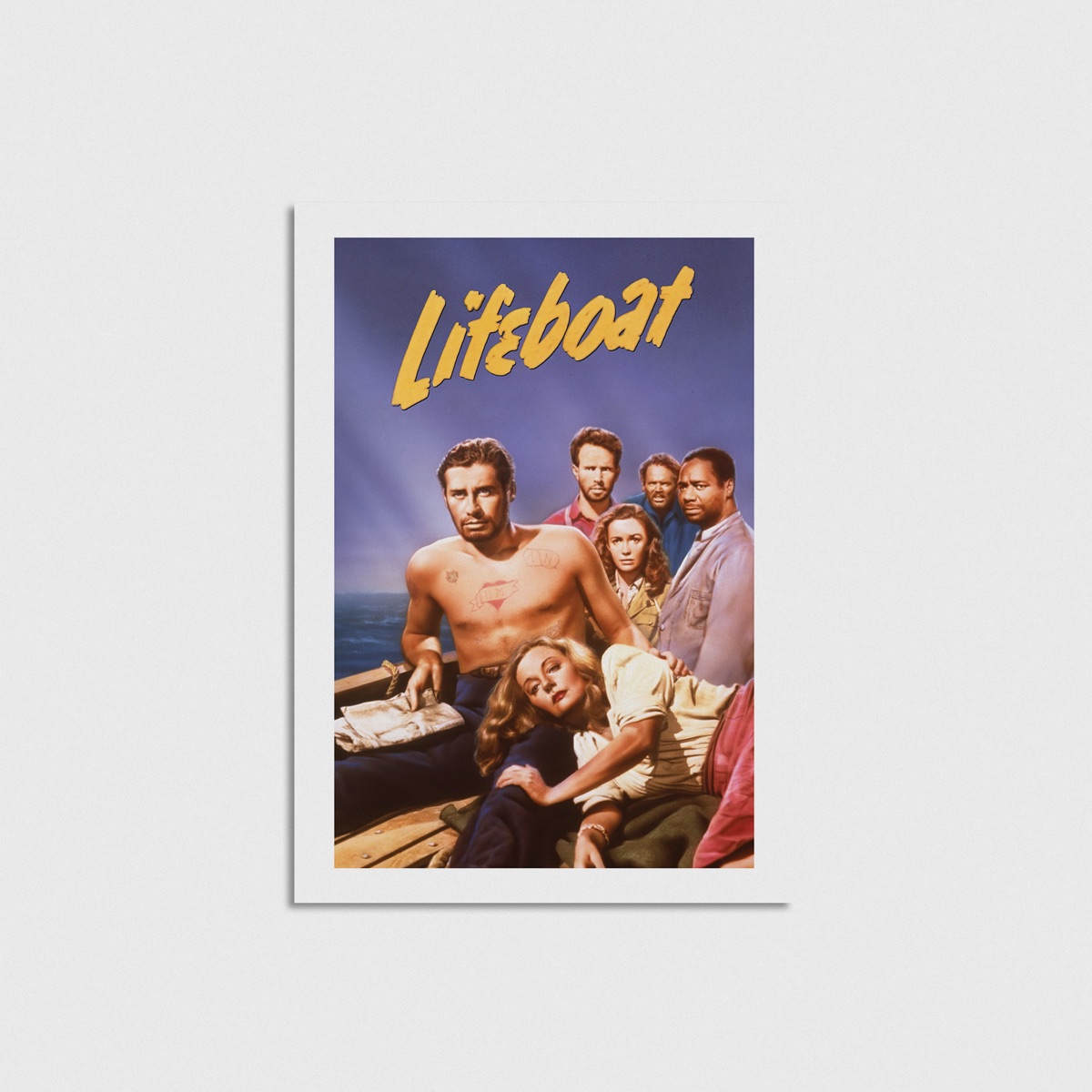 Lifeboat film posteri, çerçevesiz poster