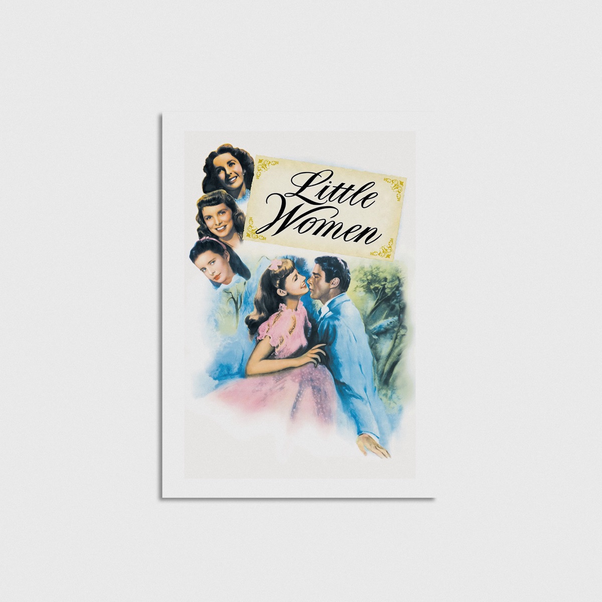 Little Women (1949) film posteri, çerçevesiz poster