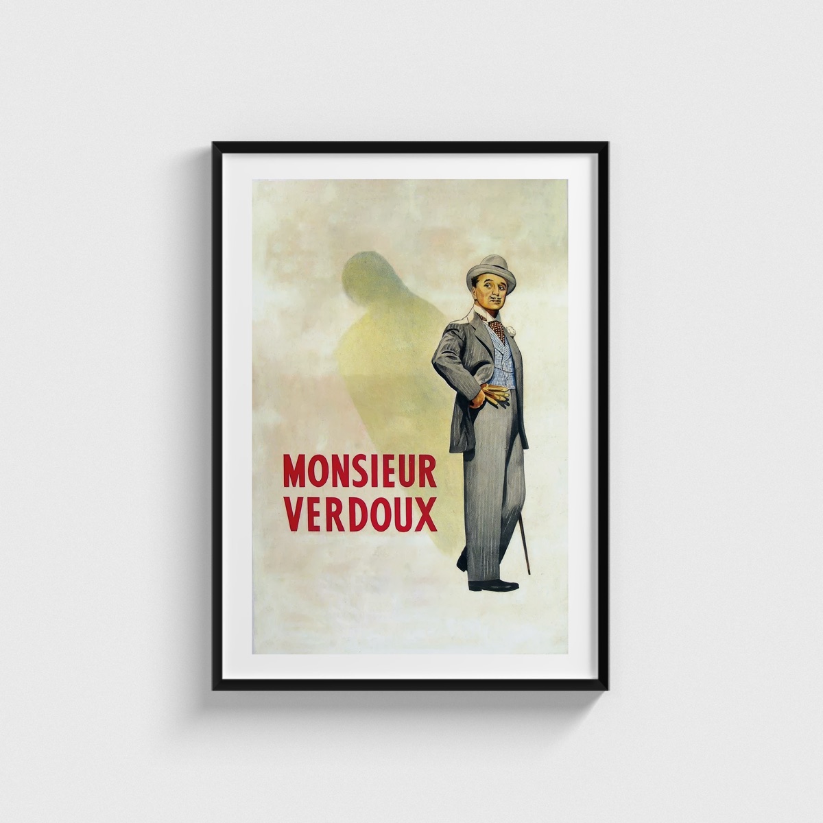 Monsieur Verdoux film posteri, siyah çerçeveli tablo