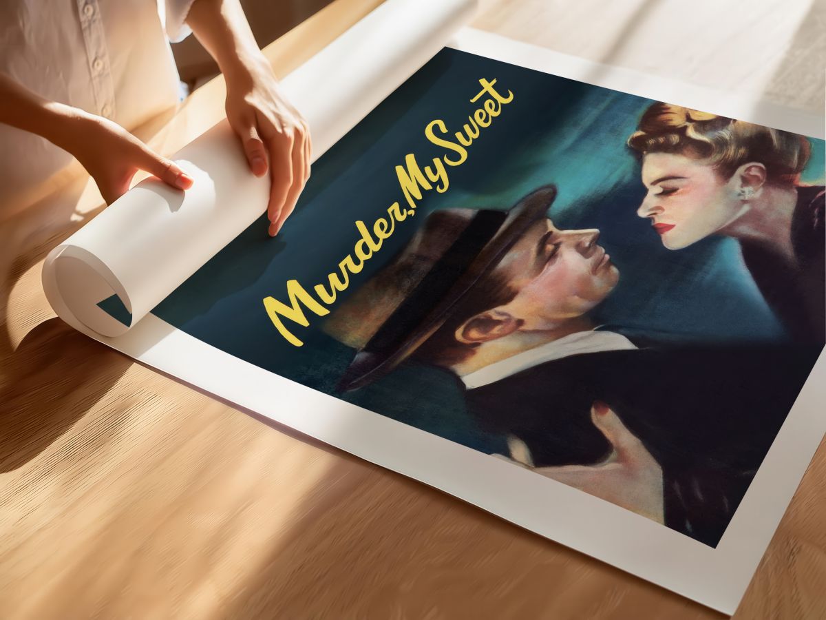 Murder, My Sweet (1944) Film Posteri, rulo yapılmış çerçevesiz poster