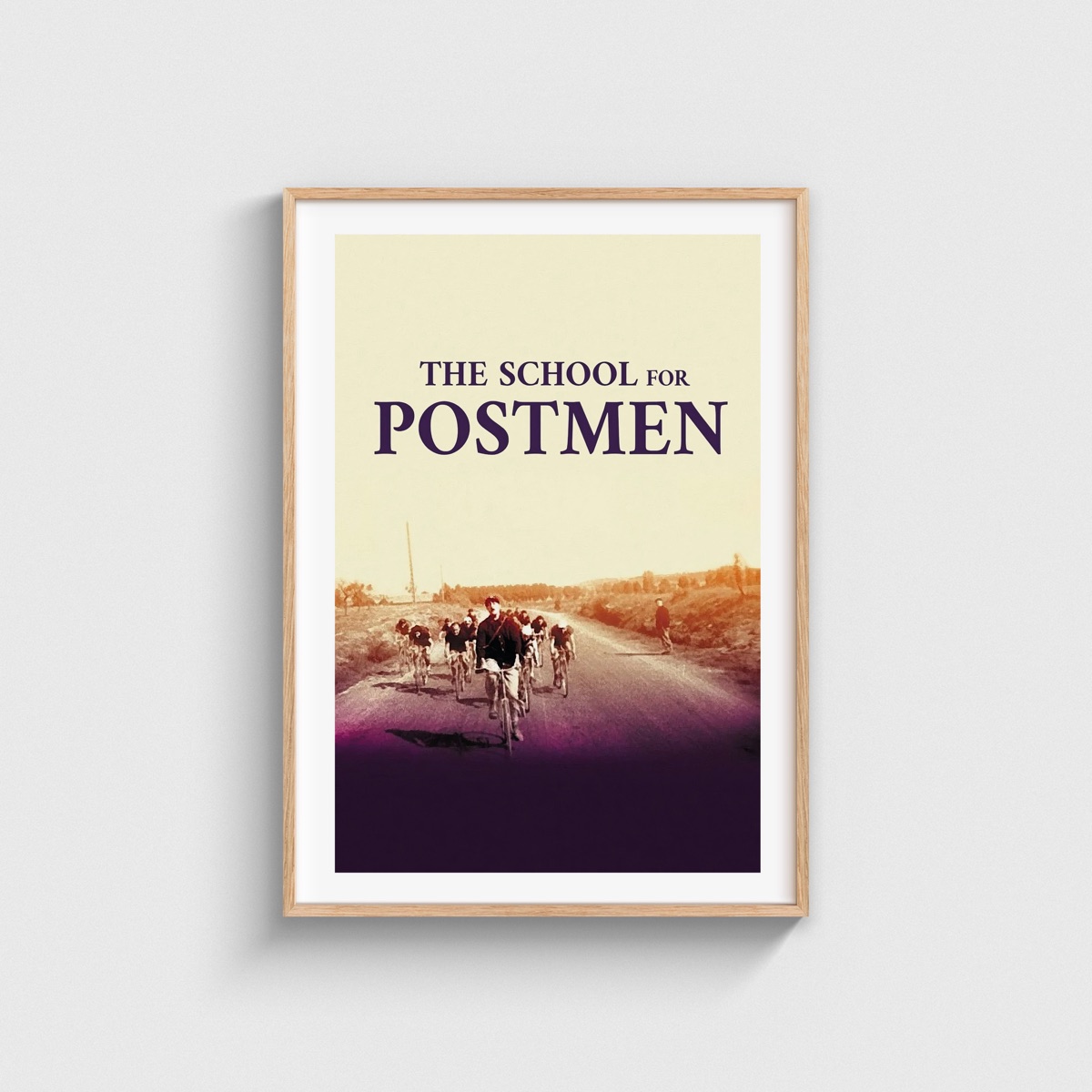 School for Postmen film posteri, ahşap çerçeveli tablo