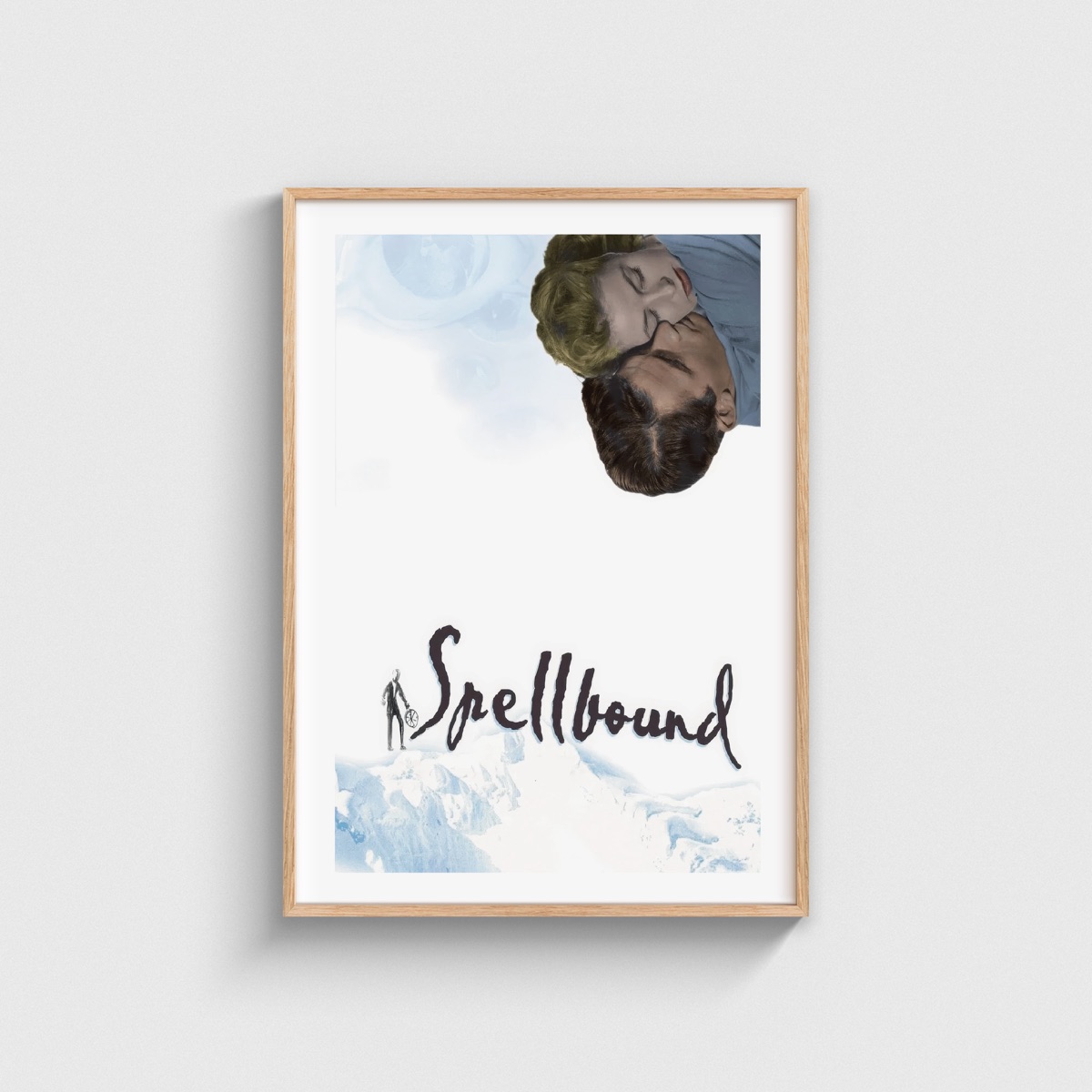 Spellbound film posteri, ahşap çerçeveli tablo