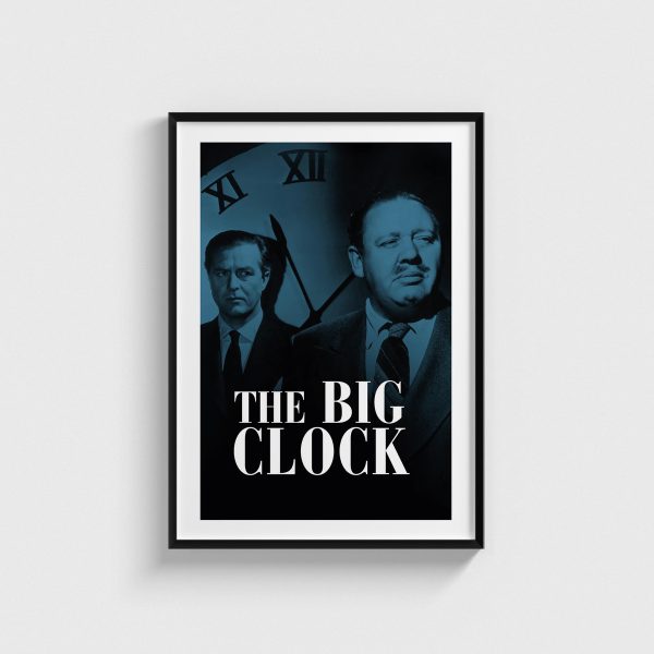 The Big Clock film posteri, siyah çerçeveli tablo