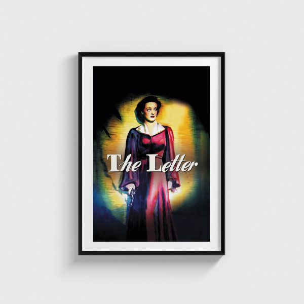 The Letter film posteri, siyah çerçeveli tablo