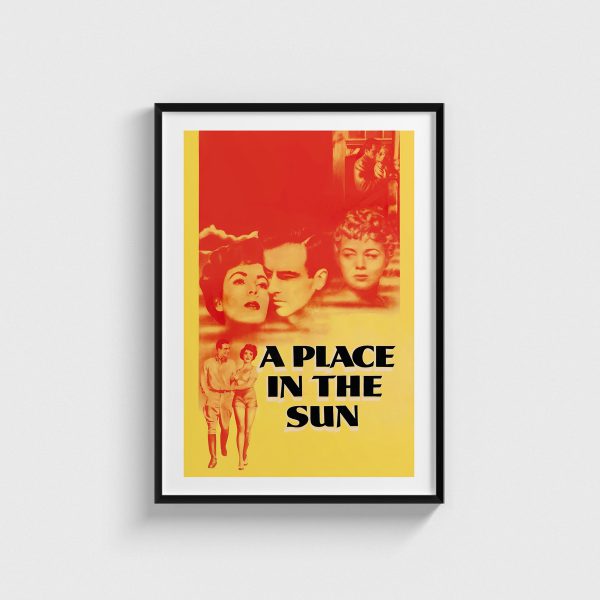 A Place in the Sun film posteri, siyah çerçeveli tablo