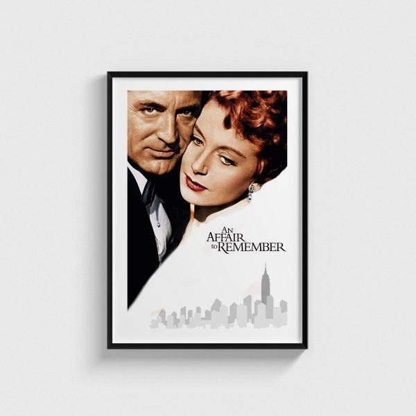 An Affair to Remember film posteri, siyah çerçeveli tablo