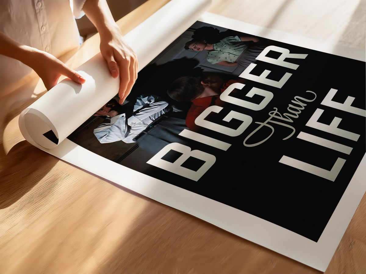Bigger Than Life (1956) Film Posteri, rulo yapılmış çerçevesiz poster